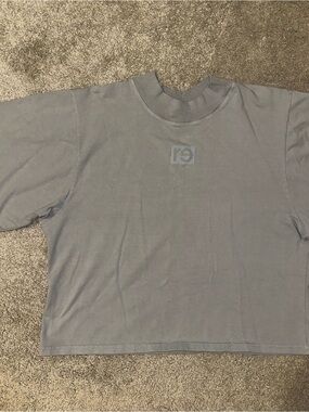 Gray Crewneck Workout Tee